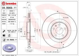 BREMBO 09B96911 - DISCO DE FRENO