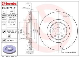 BREMBO 09B97111 - DISCO DE FRENO