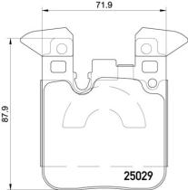 BREMBO P06087 - PASTILLA DE FRENO