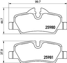 BREMBO P06090 - PASTILLA DE FRENO