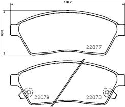 BREMBO P09009 - PASTILLA DE FRENO