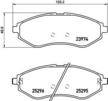 BREMBO P10057 - PASTILLA DE FRENO