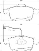 BREMBO P23163 - PASTILLA DE FRENO