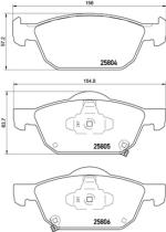 BREMBO P28076 - PASTILLA DE FRENO