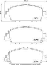 BREMBO P28077 - PASTILLA DE FRENO