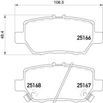 BREMBO P28078 - PASTILLA DE FRENO