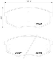 BREMBO P30055 - PASTILLA DE FRENO