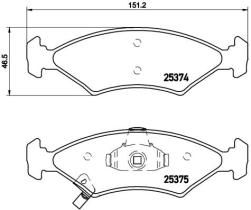 BREMBO P30062 - PASTILLA DE FRENO