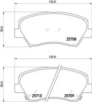 BREMBO P30073 - PASTILLA DE FRENO