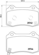 BREMBO P30074 - PASTILLA DE FRENO