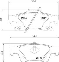 BREMBO P37016 - PASTILLA DE FRENO