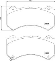 BREMBO P37018 - PASTILLA DE FRENO