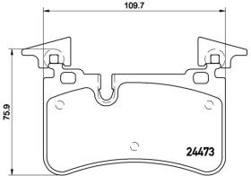 BREMBO P50113 - PASTILLA DE FRENO