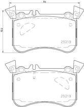 BREMBO P50121 - PASTILLA DE FRENO