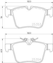 BREMBO P50122 - PASTILLA DE FRENO