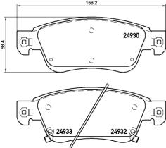 BREMBO P56080 - PASTILLA DE FRENO