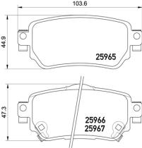 BREMBO P56098 - PASTILLA DE FRENO