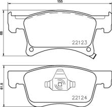 BREMBO P59083 - PASTILLA DE FRENO