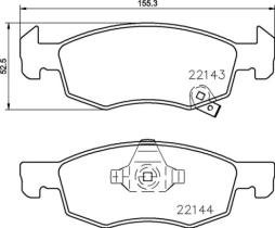 BREMBO P59084 - PASTILLA DE FRENO