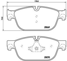 BREMBO P61115 - PASTILLA DE FRENO