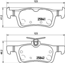 BREMBO P61121 - PASTILLA DE FRENO