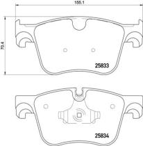 BREMBO P61123 - PASTILLA DE FRENO