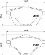 BREMBO P61124 - PASTILLA DE FRENO