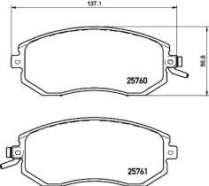 BREMBO P78021 - PASTILLA DE FRENO