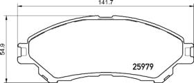 BREMBO P79032 - PASTILLA DE FRENO