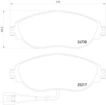 BREMBO P85131 - PASTILLA DE FRENO