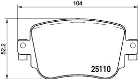 BREMBO P85135 - PASTILLA DE FRENO