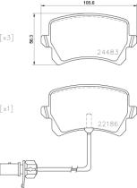 BREMBO P85142 - PASTILLA DE FRENO