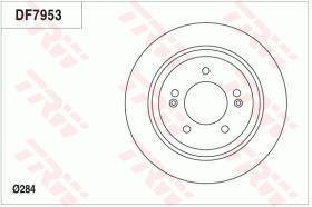 TRW DF7953 - JGO DISCOS DE FRENO