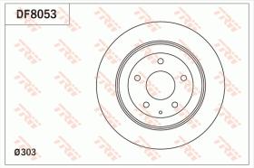 TRW DF8053 - JGO DISCOS DE FRENO