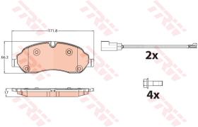 TRW GDB2117 - PASTILLAS DE FRENO