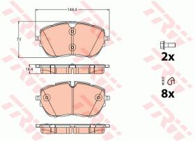 TRW GDB2121 - PASTILLAS DE FRENO