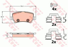 TRW GDB2125 - PASTILLAS DE FRENO