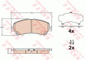 TRW GDB3631 - PASTILLAS DE FRENO