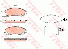 TRW GDB3644 - PASTILLAS DE FRENO