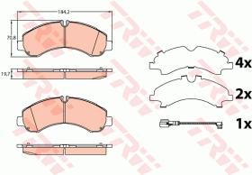 TRW GDB3645 - PASTILLAS DE FRENO