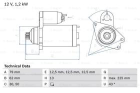 BOSCH 0986025870 - MOTOR DE ARRANQUE