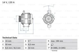 BOSCH 0986083180 - ALTERNADOR