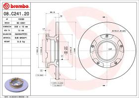 BREMBO 08C24120 - DISCO DE FRENO