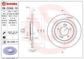 BREMBO 08C24810 - DISCO DE FRENO