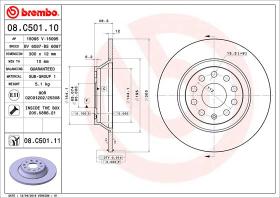 BREMBO 08C50111 - DISCO DE FRENO