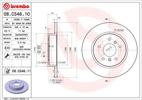 BREMBO 08C54611 - DISCO DE FRENO