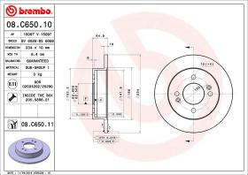 BREMBO 08C65011 - DISCO DE FRENO