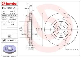 BREMBO 09800451 - DISCO DE FRENO