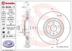 BREMBO 09B03811 - DISCO DE FRENO