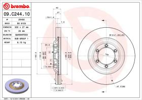 BREMBO 09C24410 - DISCO DE FRENO